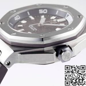 ZF Factory Imitation Watch Audemars Piguet Royal Oak Offshore Diver 15720ST.OO.A009CA.01 Review: Grey Dial Minimalism Meets Dive Watch Power