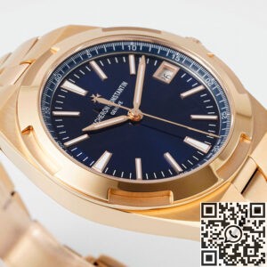 ZF Factory Replicas Vacheron Constantin Overseas 4600V/200R-B979 Review: Rose Gold Meets Blue Dial Elegance