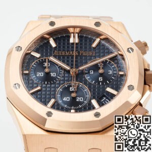 APS Factory Audemars Piguet Replicas 26240OR Rose Gold with Dark Blue Dial – The Pinnacle of Sophisticated Sports Luxury