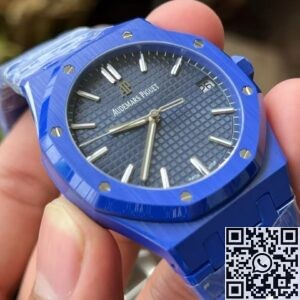 APS Factory Audemars Piguet Fake Royal Oak 15500 Blue Ceramic with Blue Dial Review: Bold Meets Elegant