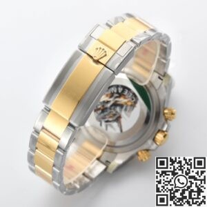 Clean Factory Fake Rolex Daytona Watch M126503-0003 – Two-Tone Confidence with a Black Dial