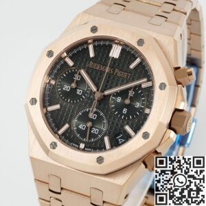 APS Factory Copy Watch Audemars Piguet Royal Oak 26240OR – Rose Gold with Green Dial
