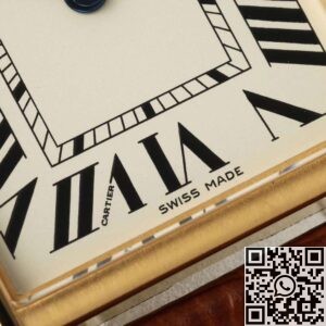 AF Factory Replica Cartier Tank Louis W1529756: The Elegance of Gold Case and Brown Strap