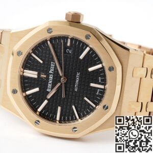ZF Factory Audemars Piguet Copy Watch Royal Oak 15500OR.OO.1220OR.01 Rose Gold Black Dial