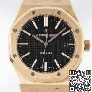 ZF Factory Audemars Piguet Copy Watch Royal Oak 15500OR.OO.1220OR.01 Rose Gold Black Dial