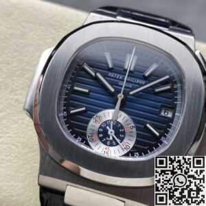 3K Factory Replicas Patek Philippe Nautilus 5980/1A-014 Black-blue Dial Black Belt: A Modern Masterpiece